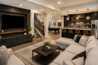 Basement finishing project transforming unused space in Las Vegas by Corestone